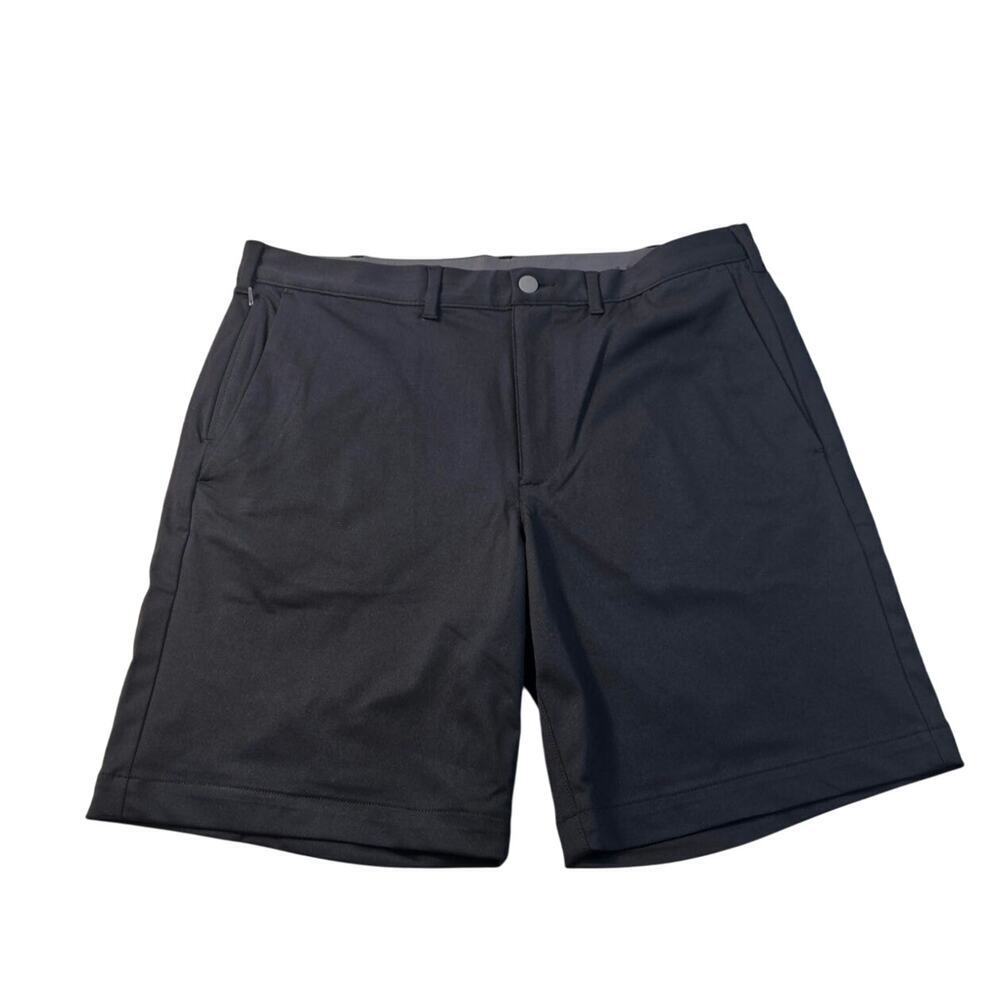 Lands End NWOT 9" Flex Golf Short traditional fit 36 black zip pocket chino
